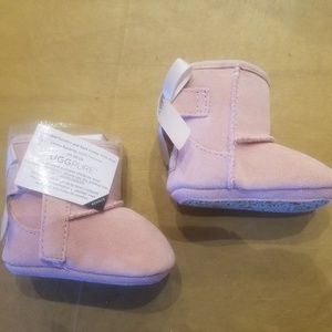 UGG Jesse Bow II Pink Newborn Boots Size 0/1